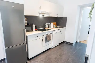 Küche/Küchenzeile in der Unterkunft Vienna City Apartments 1110 Vienna