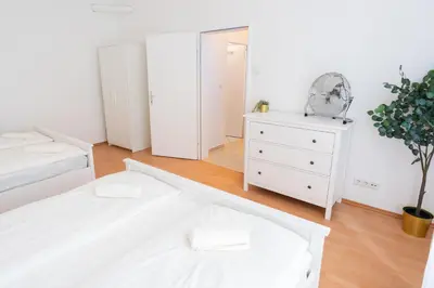 Ein Bett oder Betten in einem Zimmer der Unterkunft Vienna City Apartments 1110 Vienna