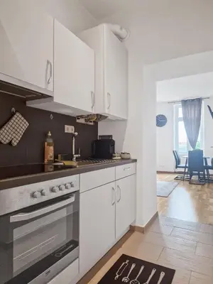 Küche/Küchenzeile in der Unterkunft Central Vienna Charm