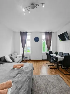 Ein Sitzbereich in der Unterkunft Central Vienna Charm