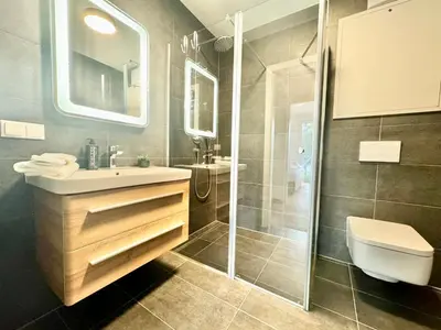 Ein Badezimmer in der Unterkunft Designer Wohnung