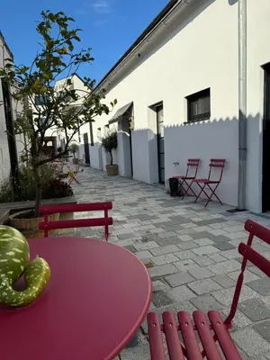 Das Gebäude in dem sich die Ferienwohnung befindet
