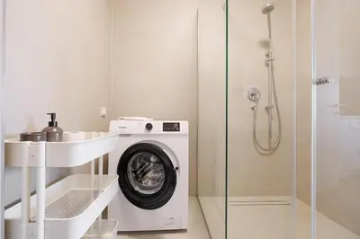Ein Badezimmer in der Unterkunft Ottakring Studio Apartment
