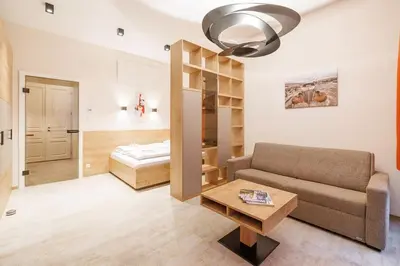 Ein Bett oder Betten in einem Zimmer der Unterkunft New #viennalove Apartment in Margareten