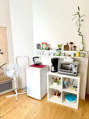 Küche/Küchenzeile in der Unterkunft Bioparadies
