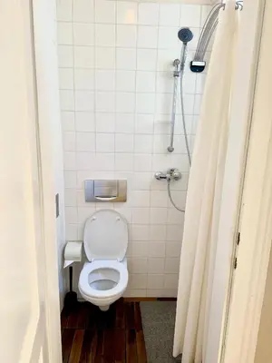 Ein Badezimmer in der Unterkunft Bioparadies