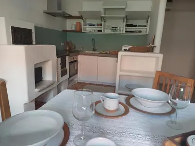 Küche/Küchenzeile in der Unterkunft Atelierwohnung ELLE