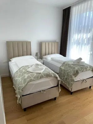 Ein Bett oder Betten in einem Zimmer der Unterkunft City Apartment nahe Schönbrunn 13