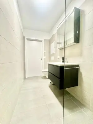 Ein Badezimmer in der Unterkunft Chillige Wohnung mit Balkon