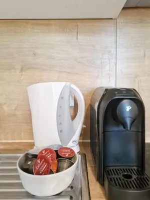 Kaffee-/Teezubehör in der Unterkunft tabor strasse apartment