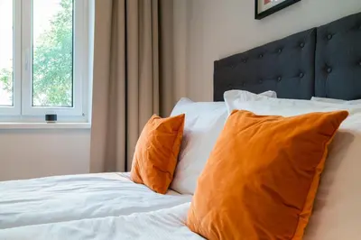Ein Bett oder Betten in einem Zimmer der Unterkunft Vienna Residence, Prater - Exhibition Center