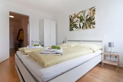 Ein Bett oder Betten in einem Zimmer der Unterkunft Not a listening Do not book There is no apartment anymore