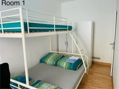 Ein Bett oder Betten in einem Zimmer der Unterkunft Oelweingasse
