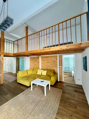 Ein Sitzbereich in der Unterkunft REMA Apartments 1080
