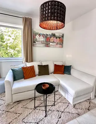 Ein Sitzbereich in der Unterkunft Casa Coco