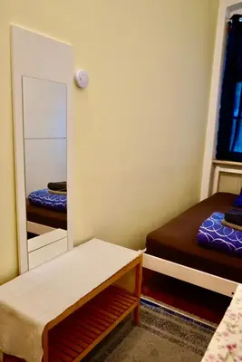 Ein Bett oder Betten in einem Zimmer der Unterkunft U6 schofwrk hostel