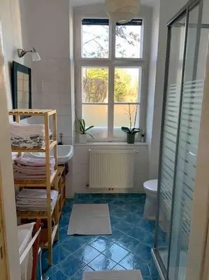 Ein Badezimmer in der Unterkunft Villa guest suite near Vienna