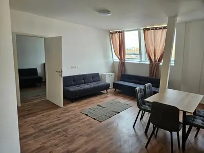 Ein Sitzbereich in der Unterkunft Roof-Top Apartment 25