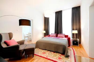 Ein Bett oder Betten in einem Zimmer der Unterkunft Apartment Theresiengasse