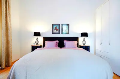 Ein Bett oder Betten in einem Zimmer der Unterkunft Apartment Theresiengasse