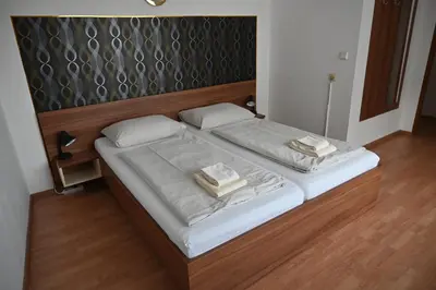Ein Bett oder Betten in einem Zimmer der Unterkunft Pension Haus Nova