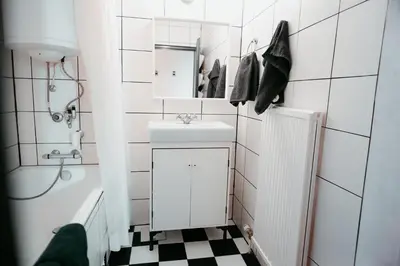 Ein Badezimmer in der Unterkunft Schönbrunn Story