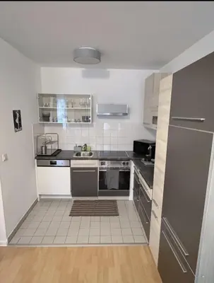 Küche/Küchenzeile in der Unterkunft Urban Nest Vienna - Fast Wi-Fi - Sleeps 4 - Free Coffee&Tea