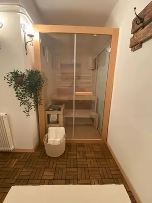 Ein Badezimmer in der Unterkunft Apartment mit Sauna im Wienerwald - Mödling