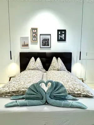 Ein Bett oder Betten in einem Zimmer der Unterkunft Opera apartment 149 m2