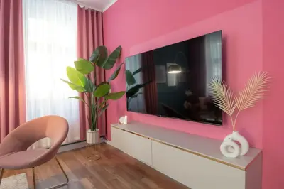 TV/Unterhaltungsangebot in der Unterkunft Luxus Apartment-Pink Dream