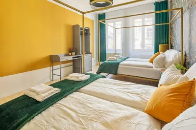 Ein Bett oder Betten in einem Zimmer der Unterkunft Luxury Vintage Vibe
