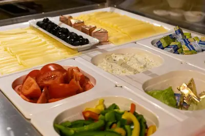 Essen im Hotel oder in der Nähe