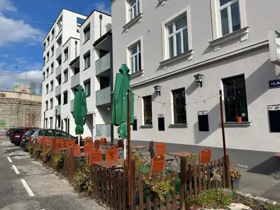 Das Gebäude in dem sich die Ferienwohnung befindet