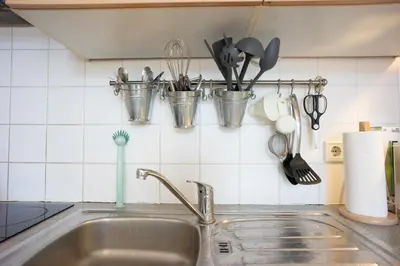 Küche/Küchenzeile in der Unterkunft Modern 3 Bedroom Apartment in City Center