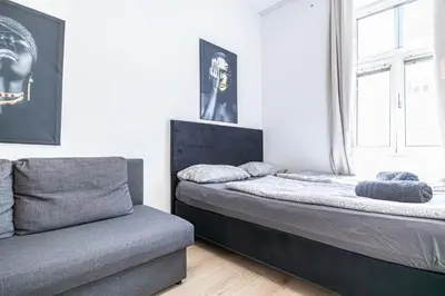 Ein Bett oder Betten in einem Zimmer der Unterkunft Budget-friendly Room 15 Min from Vienna