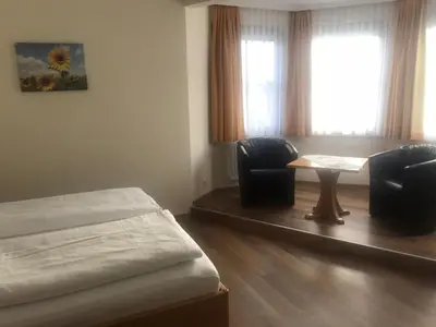 Ein Sitzbereich in der Unterkunft Schnepfenhof