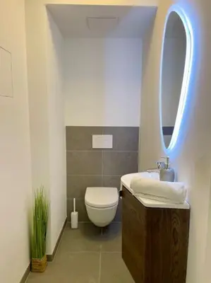 Ein Badezimmer in der Unterkunft Luxus-Oase mit Weitblick