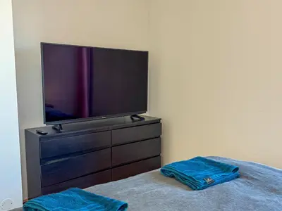 TV/Unterhaltungsangebot in der Unterkunft Gemütliche 3SZ-Wohnung in 1220