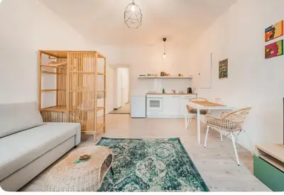 Küche/Küchenzeile in der Unterkunft Cute Apartment