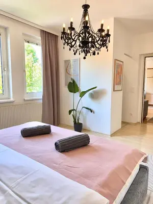 Ein Bett oder Betten in einem Zimmer der Unterkunft Chic Relax - Best located City & Nature Trip Apartment