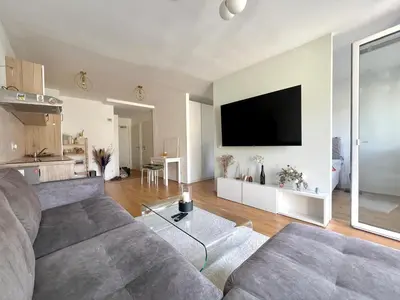 TV/Unterhaltungsangebot in der Unterkunft Wohnung mit Garten in 1230 Wien