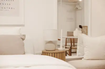 Ein Sitzbereich in der Unterkunft BOHO Loft - Augarten City Apartment, Terrace
