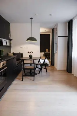Küche/Küchenzeile in der Unterkunft Augarten City Loft with terrace
