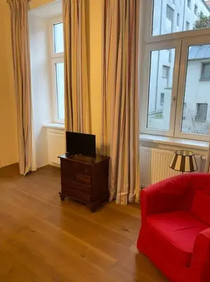 Ein Sitzbereich in der Unterkunft Quiet apartment close to center