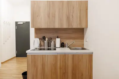 Küche/Küchenzeile in der Unterkunft Central Urban Studio