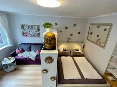 Ein Bett oder Betten in einem Zimmer der Unterkunft Vienna Business-Apartment 1-6 months