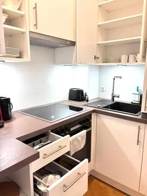 Küche/Küchenzeile in der Unterkunft Simply third Apartment