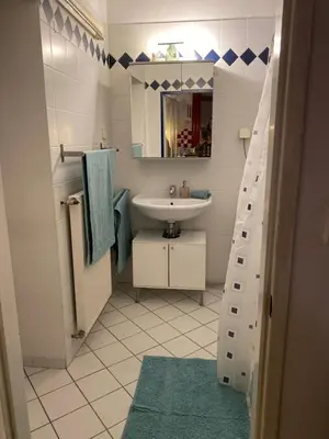 Ein Badezimmer in der Unterkunft Wohnung mit Wiener Flair
