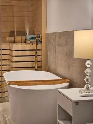 Grundriss der Unterkunft Luxury Apartment with Sauna in City Center