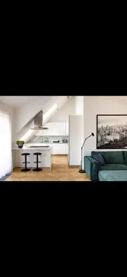 Ein Sitzbereich in der Unterkunft Rooftop Apartment in central Vienna